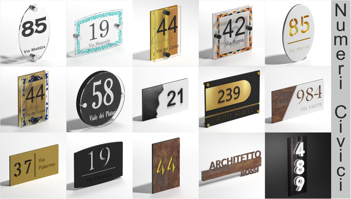 Targhe numero civico